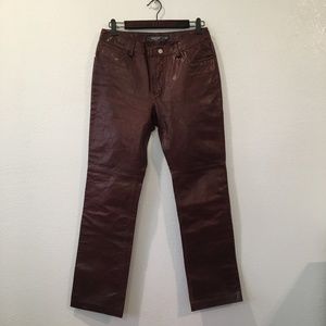 Gap 100% Leather Pants - Vintage